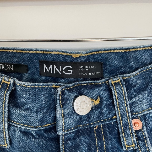 Mango Mid-Rise Straight Jeans - Size 24 - Picture 6 of 6